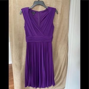 Ivy Blue purple pleated dress size 4